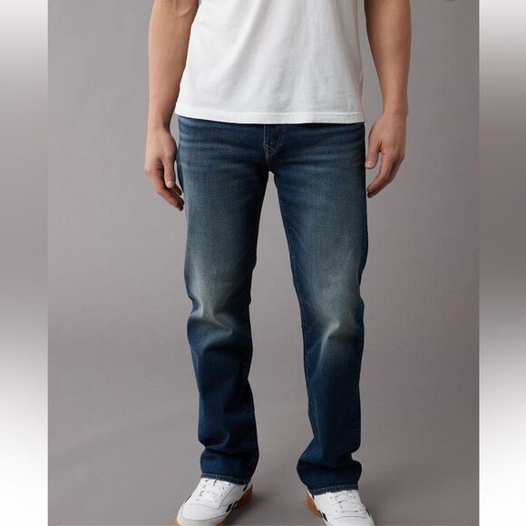American Eagle AirFlex+ Original Bootcut Jean twilight blue 34/30 NWT in package - Picture 1 of 8